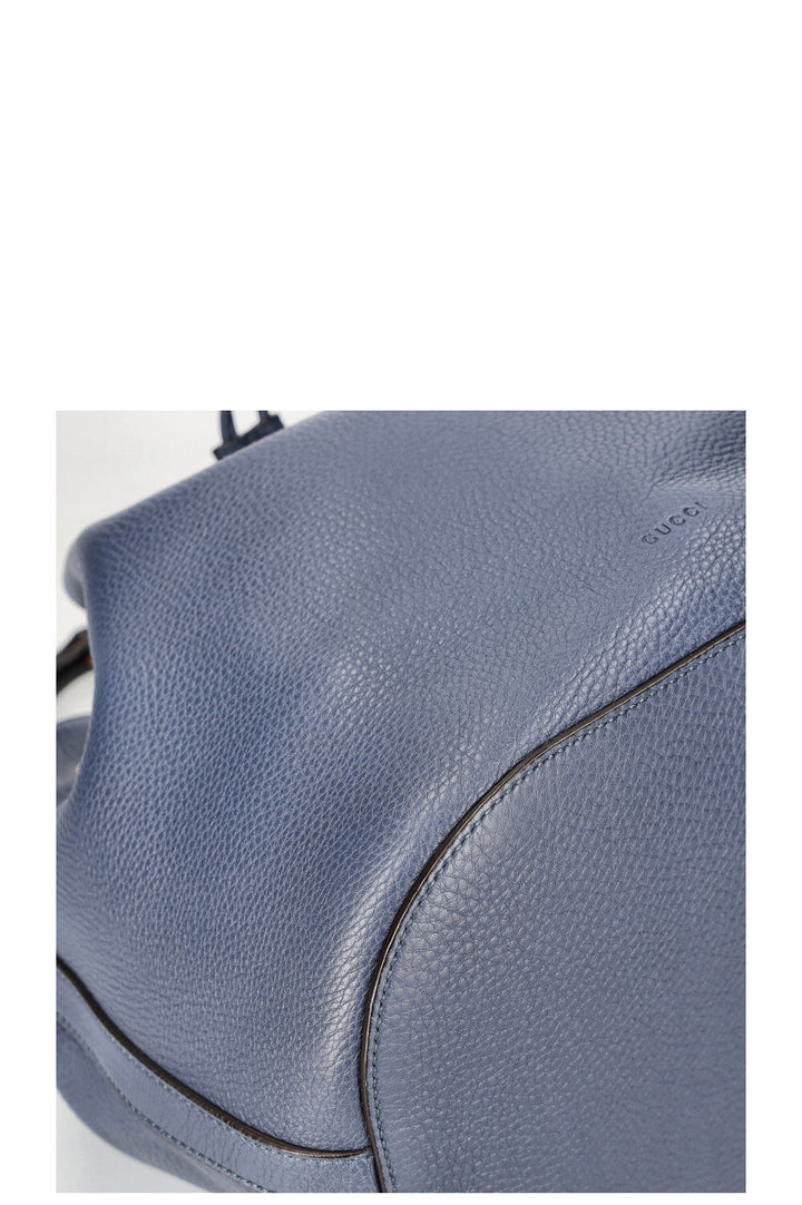 Sac seau en bambou GUCCI Bleu
