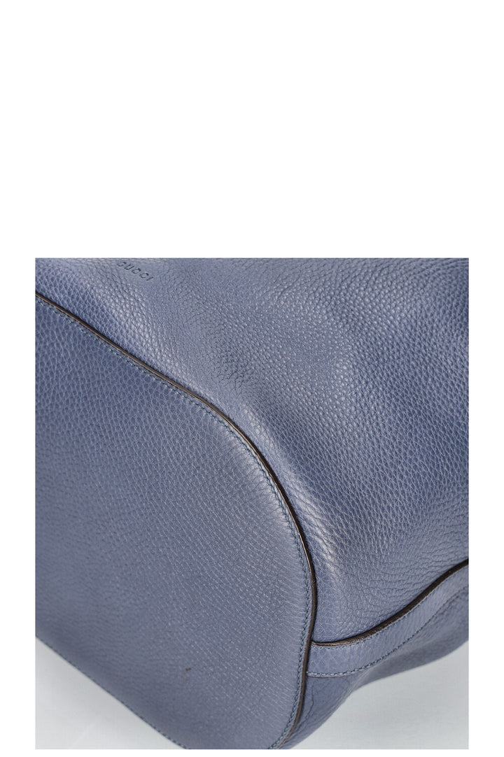 Sac seau en bambou GUCCI Bleu