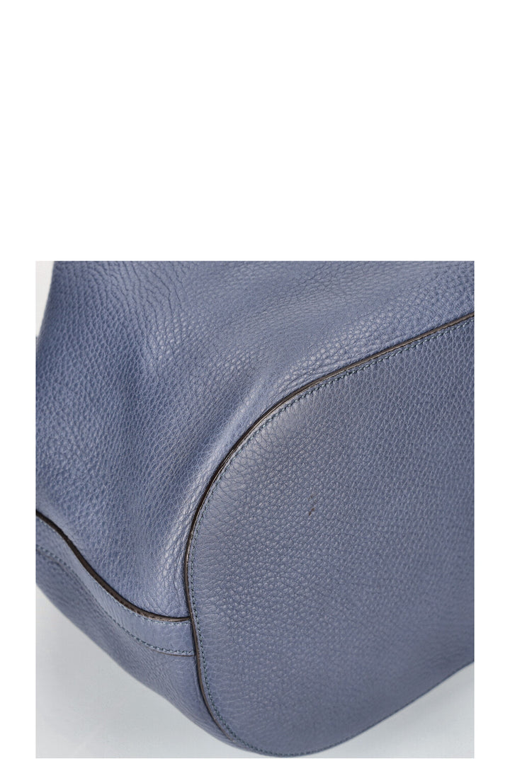 Sac seau en bambou GUCCI Bleu