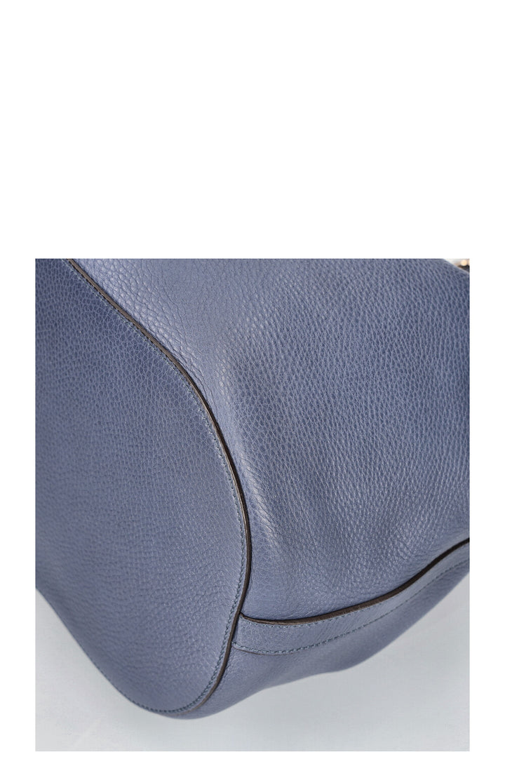 Sac seau en bambou GUCCI Bleu