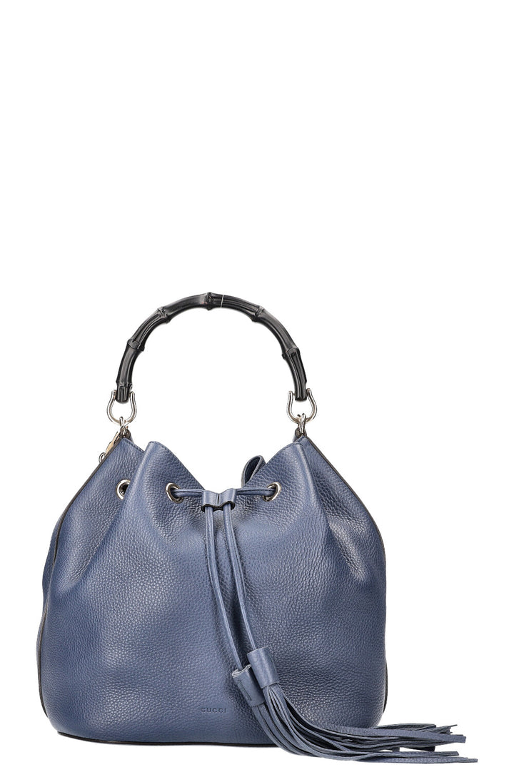 Sac seau en bambou GUCCI Bleu