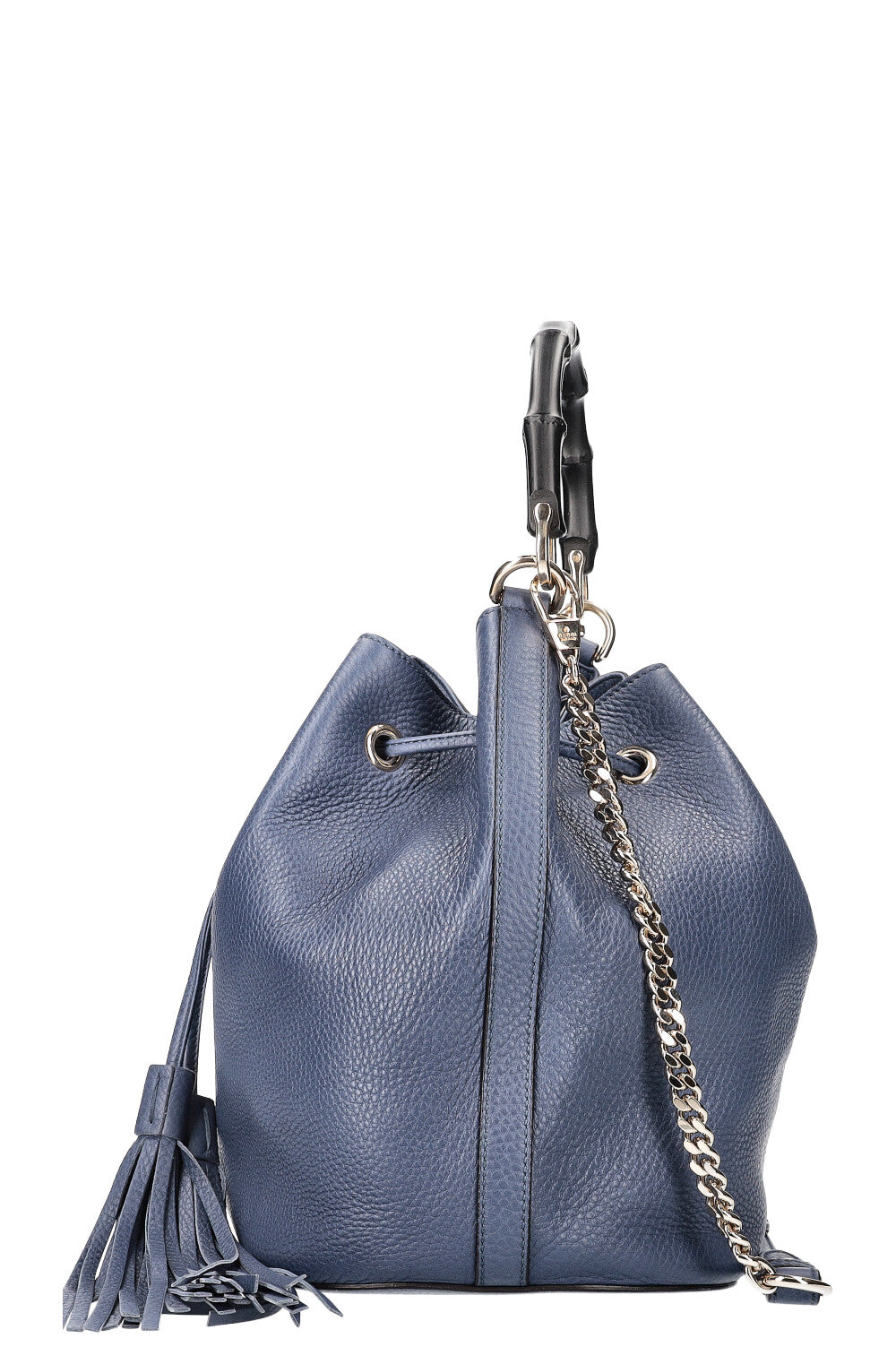 Sac seau en bambou GUCCI Bleu