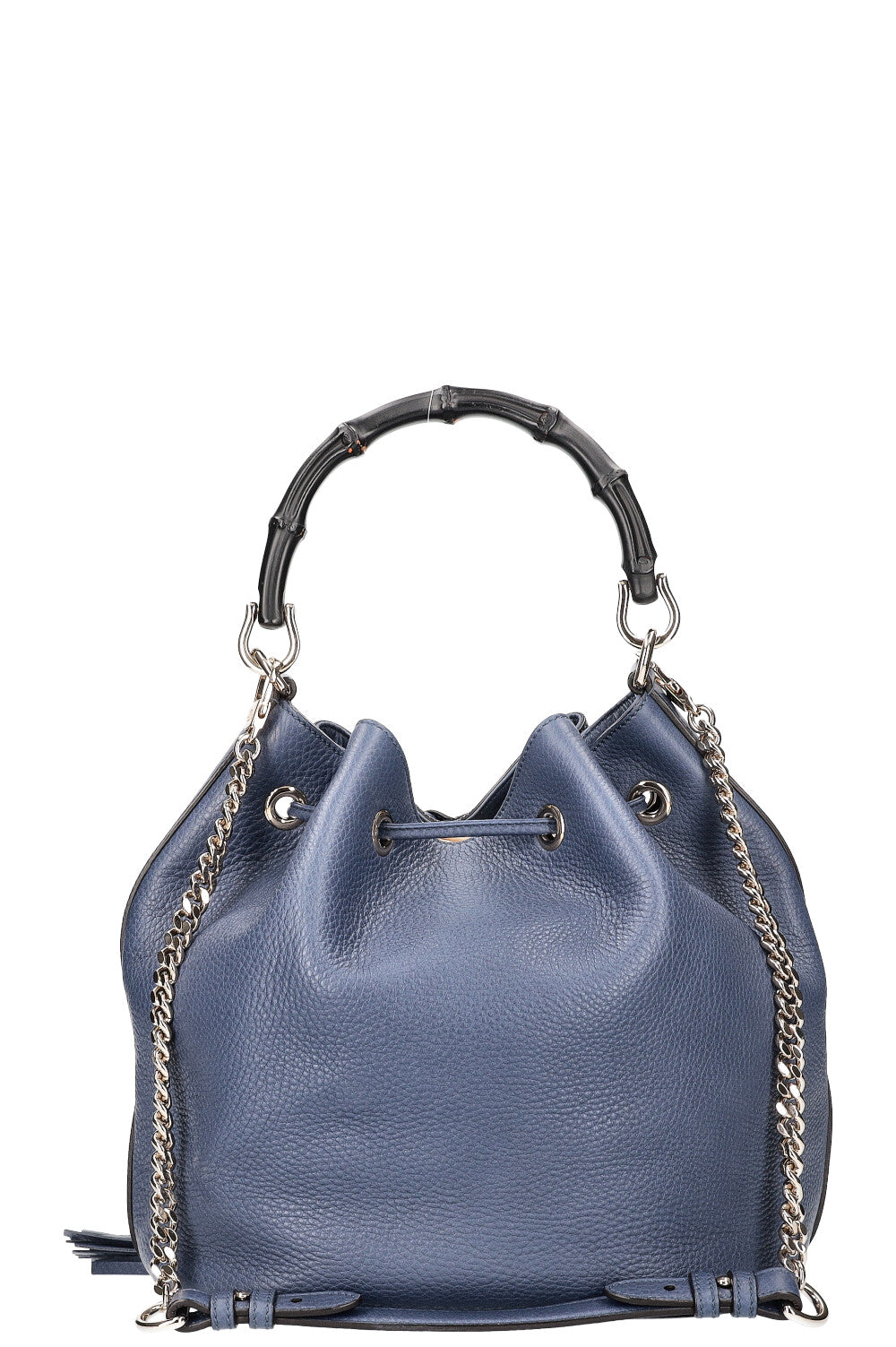Sac seau en bambou GUCCI Bleu