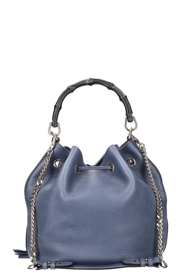 Sac seau en bambou GUCCI Bleu