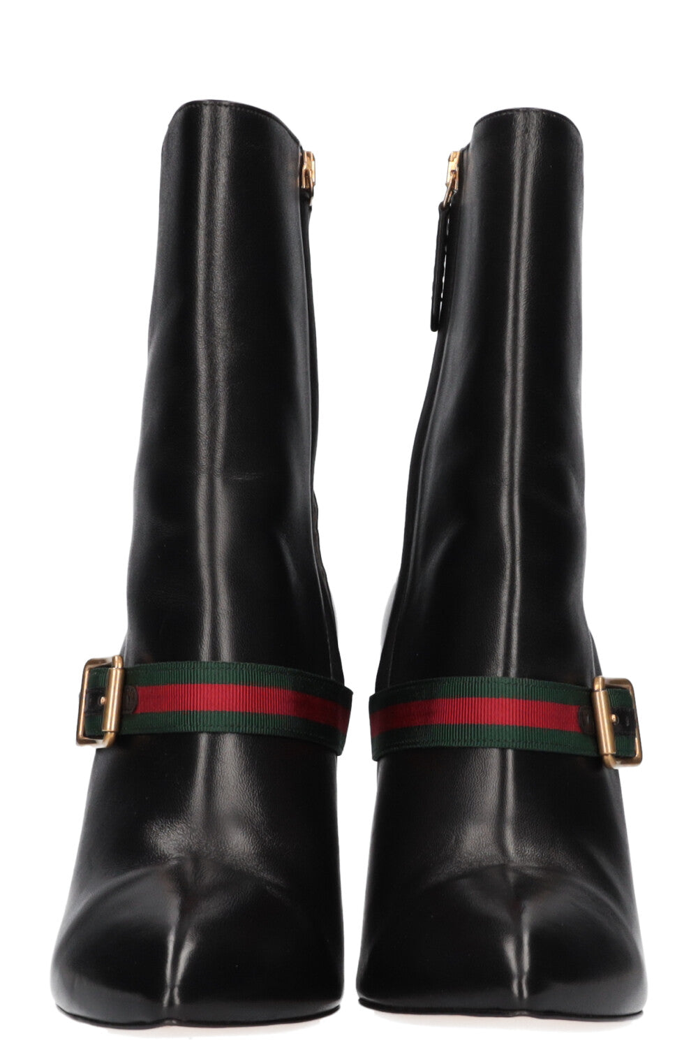 Gucci Buckle Ankle Boots Black