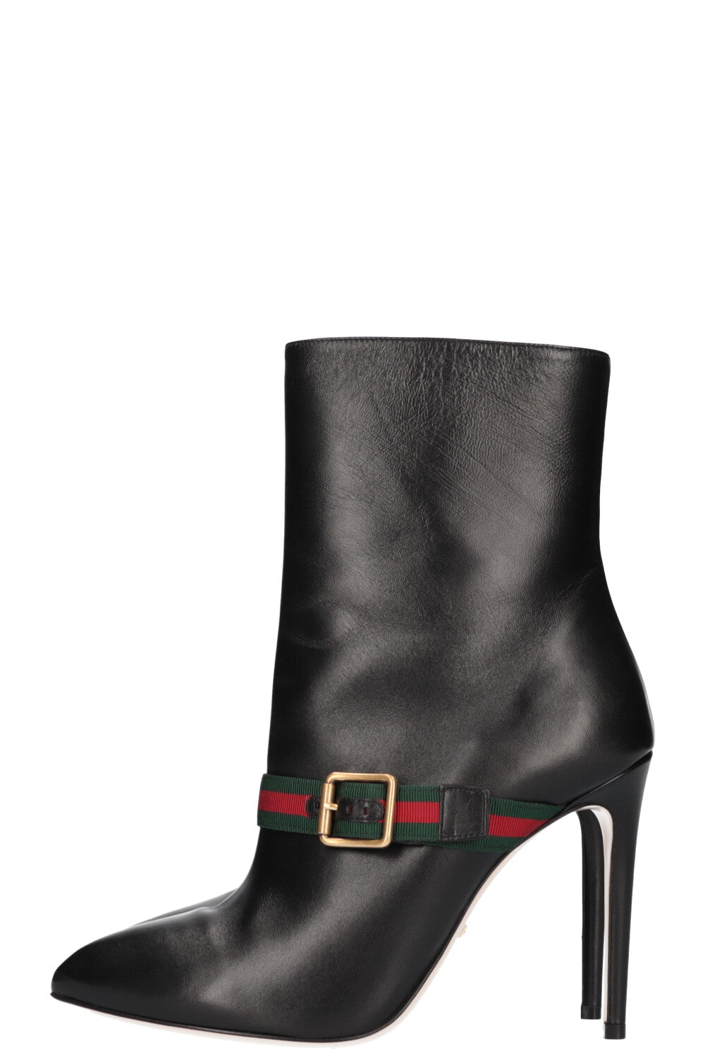 Gucci Buckle Ankle Boots Black