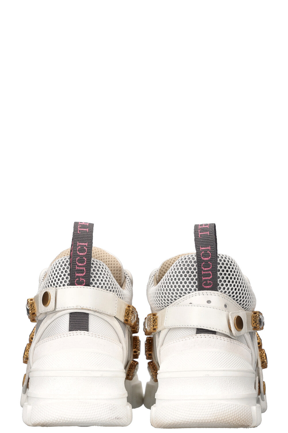 Baskets GUCCI Flashtrek Cristaux Blanc REAWAKE