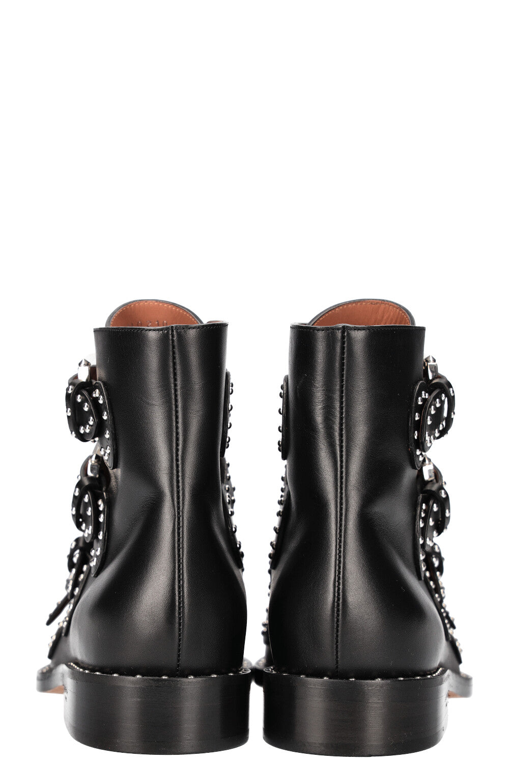 GIVENCHY Studded Ankle Boots Leather Black