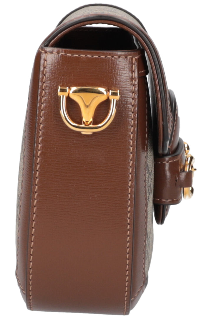 GUCCI Horsebit 1955 Bag Mini GG Brown