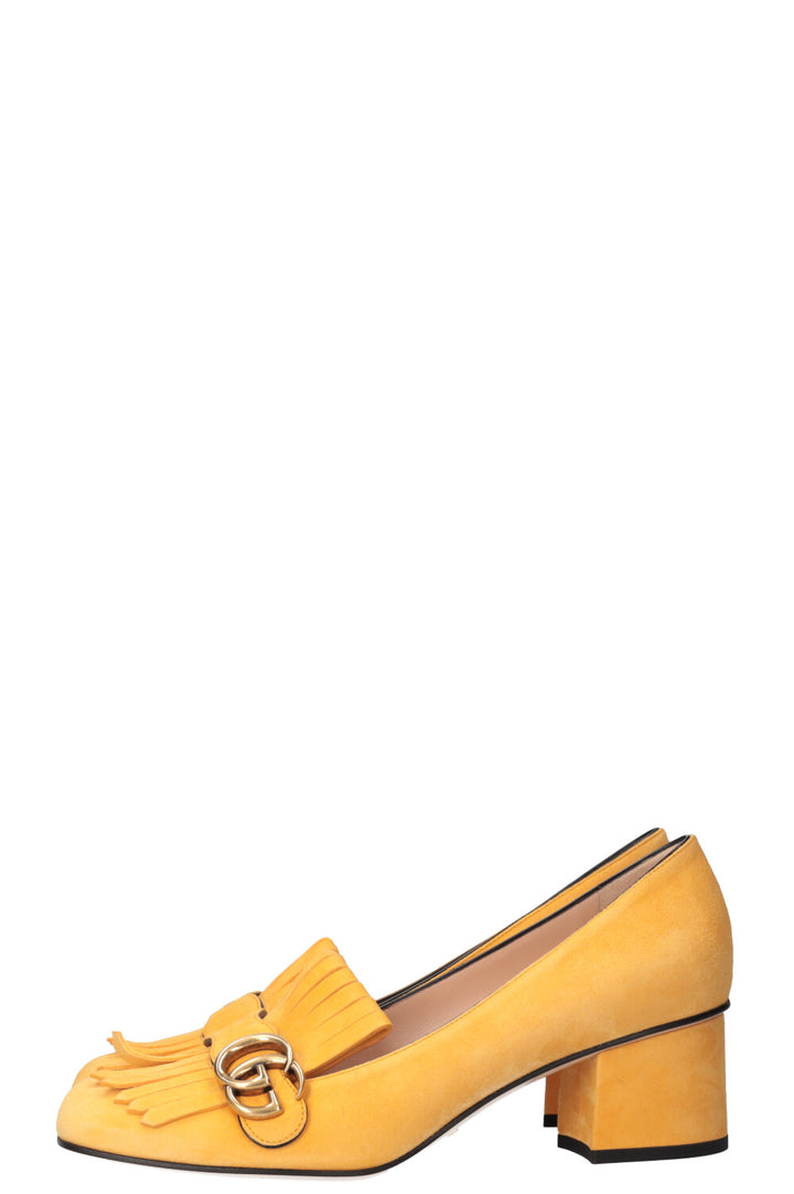 GUCCI Marmont Pumps Yellow Suede
