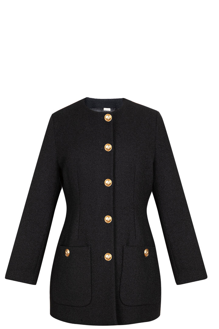 Veste en tweed rétro GUCCI Noir