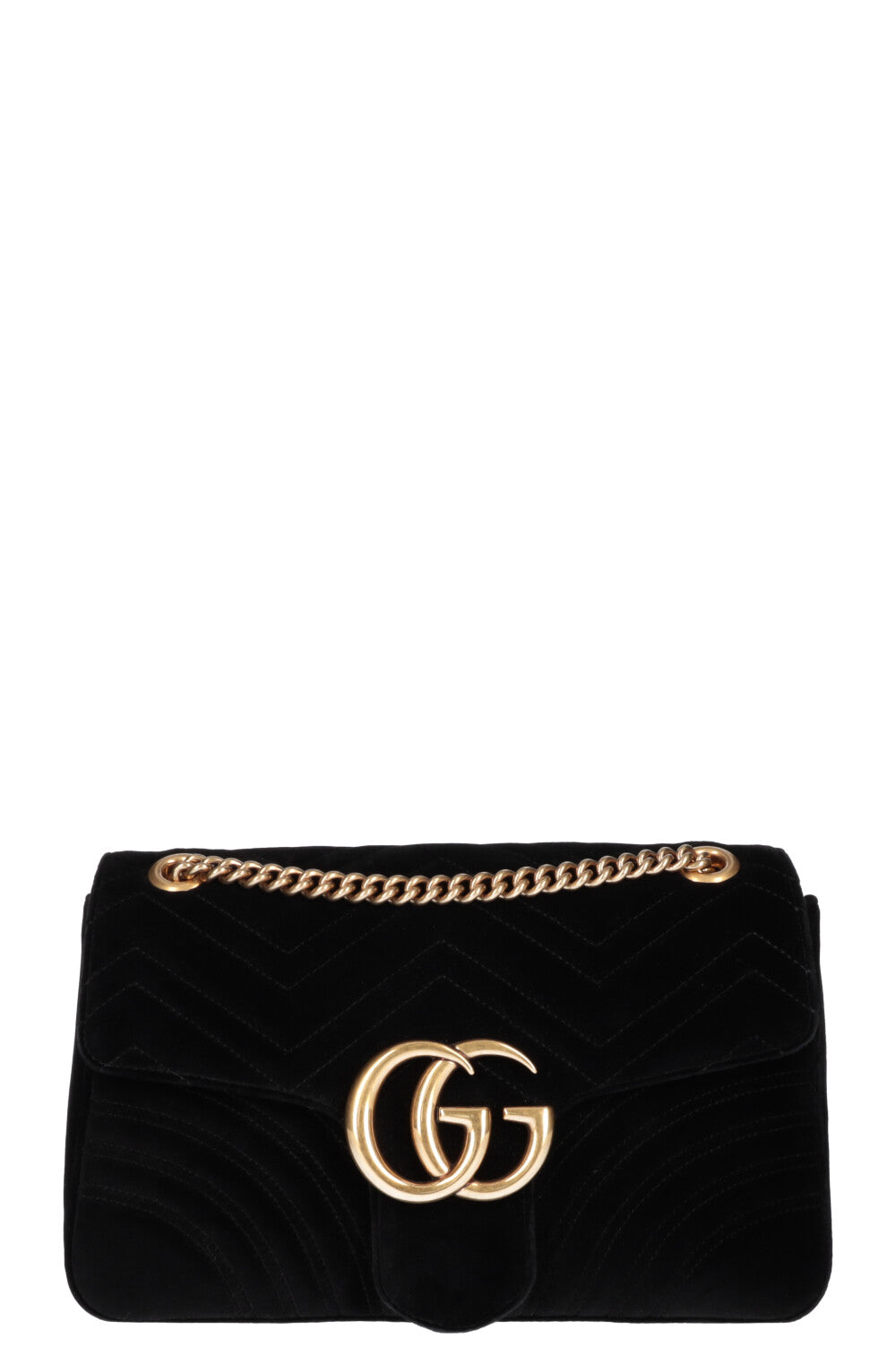 GUCCI Marmont Medium Bag Velvet Black