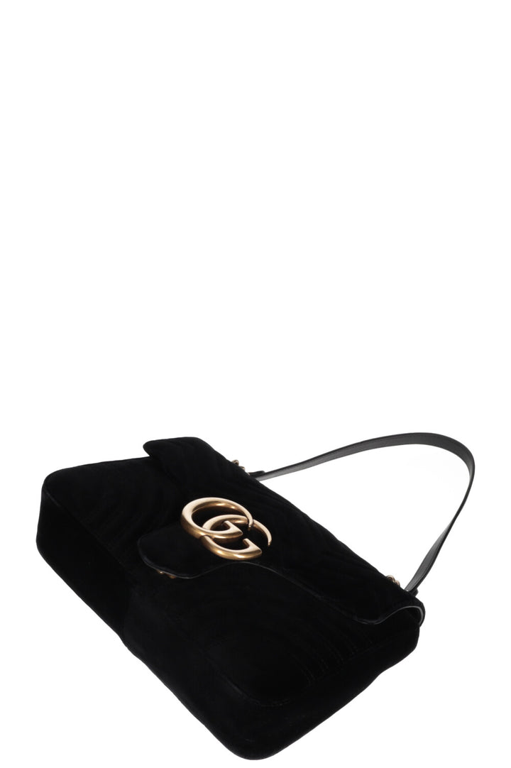 GUCCI Marmont Medium Bag Velvet Black