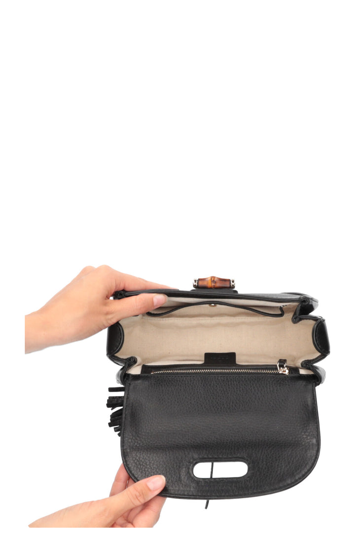 GUCCI New Bamboo Petit Sac Noir