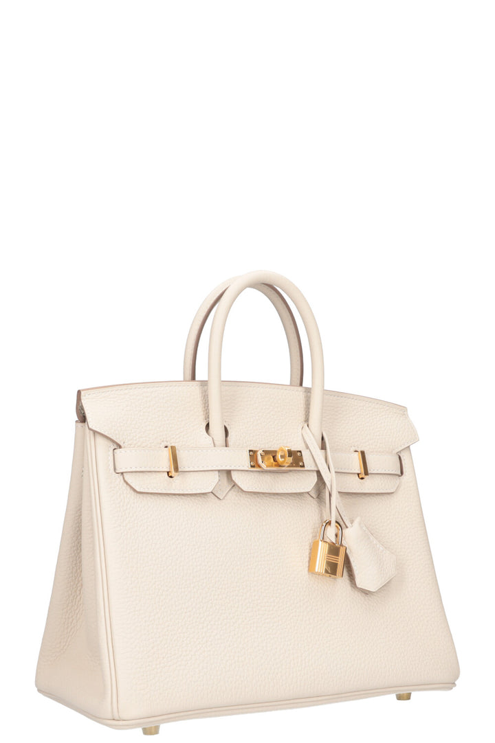 HERMÈS Birkin 25 Togo Craie