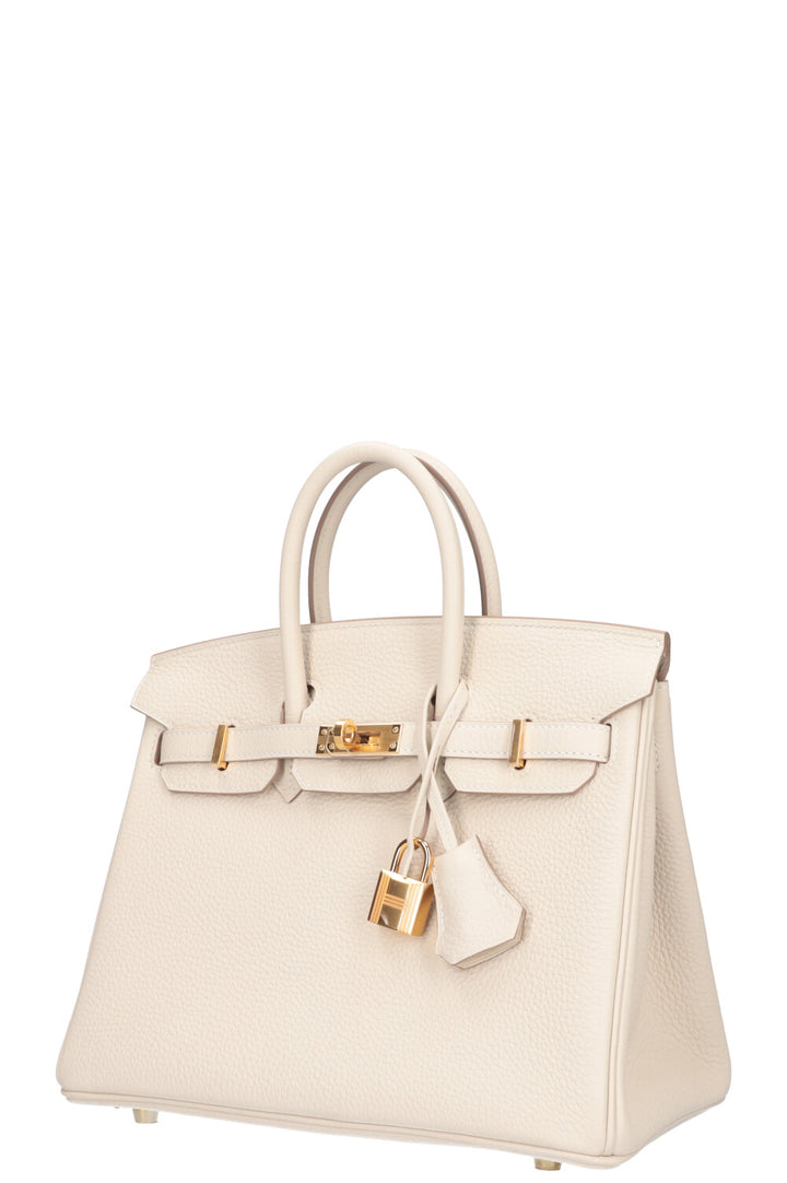 HERMÈS Birkin 25 Togo Craie