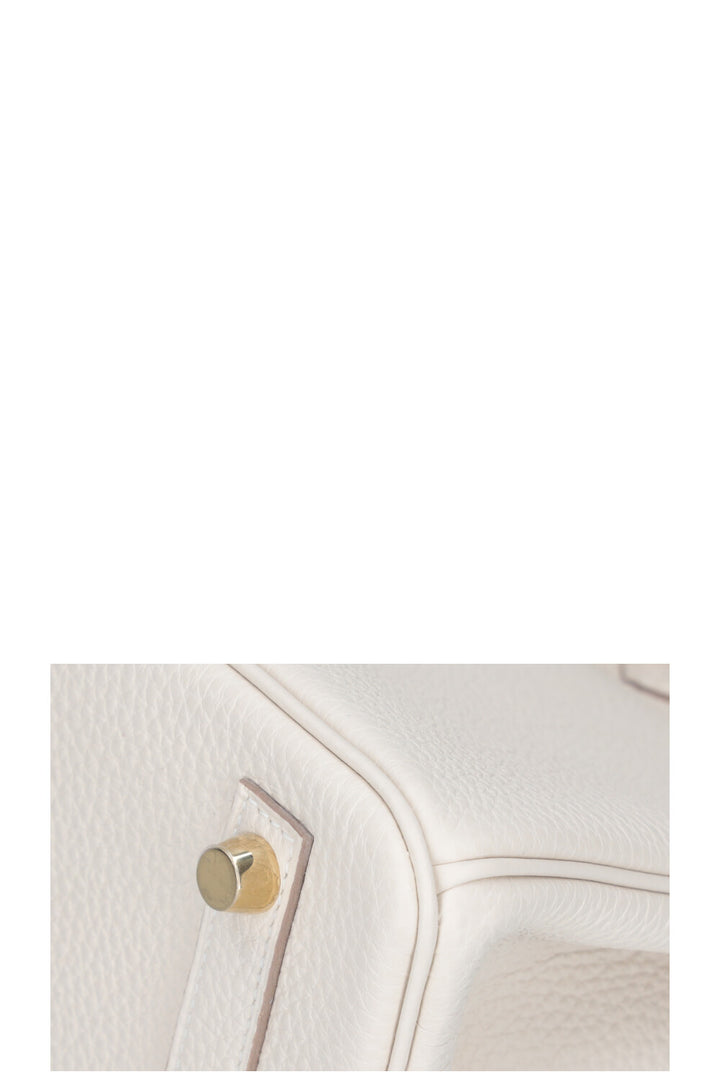 HERMÈS Birkin 25 Togo Craie