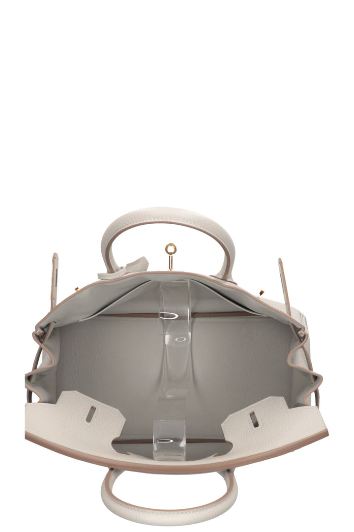 HERMÈS Birkin 30 Clemence Gris Pearl