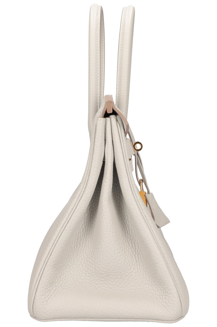 HERMÈS Birkin 30 Clemence Gris Pearl