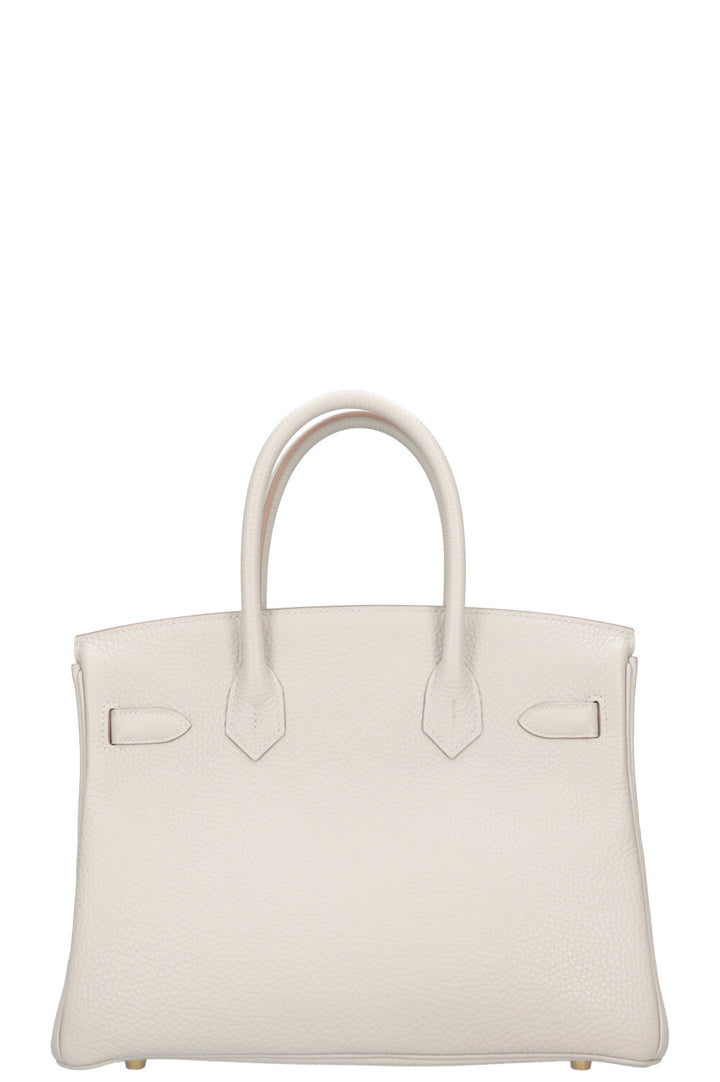 HERMÈS Birkin 30 Clemence Gris Pearl