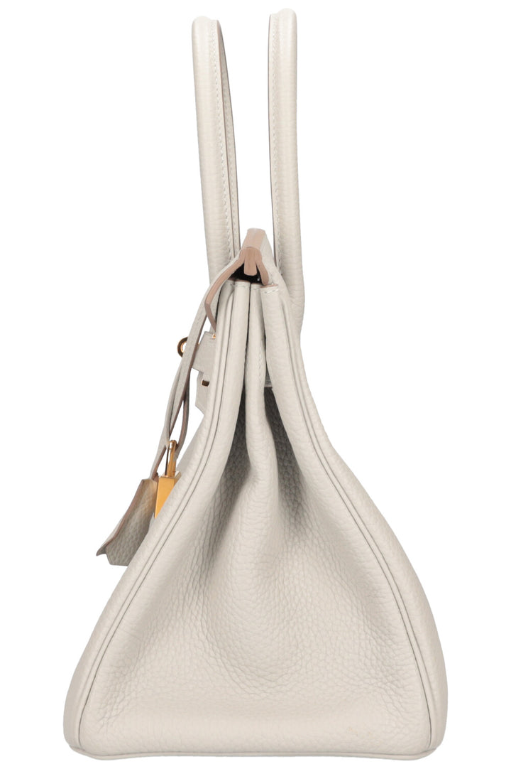 HERMÈS Birkin 30 Clemence Gris Pearl