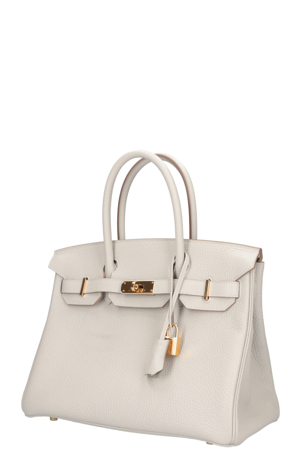 HERMÈS Birkin 30 Clemence Gris Pearl