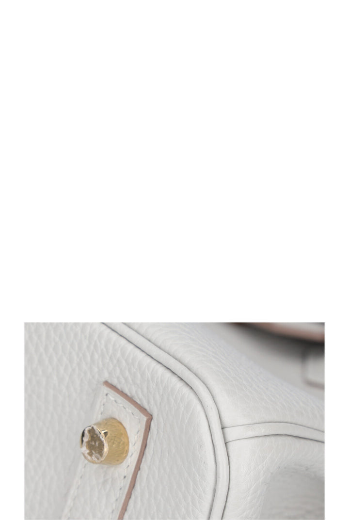 HERMÈS Birkin 30 Clemence Gris Pearl