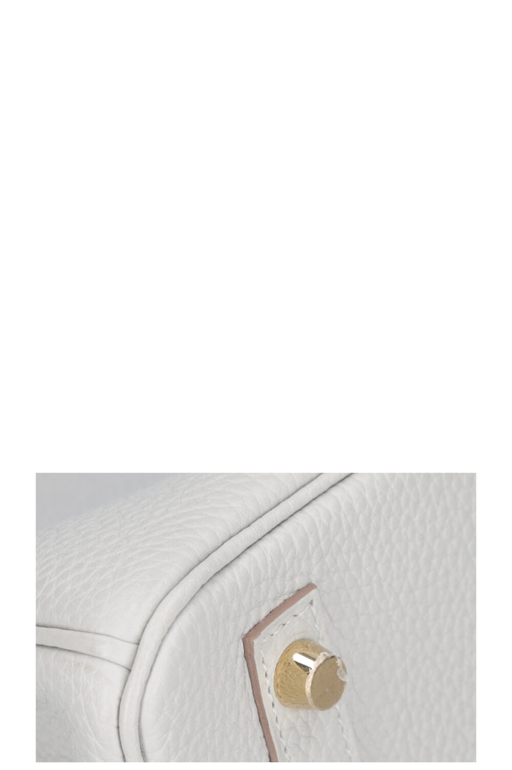 HERMÈS Birkin 30 Clemence Gris Pearl
