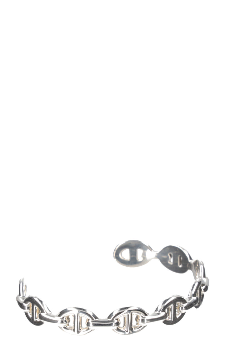 HERMÈS Bracelet Chaîne d'Ancre Enchaînée Moyen Argent