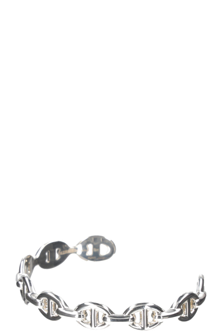 HERMÈS Bracelet Chaîne d'Ancre Enchaînée Moyen Argent