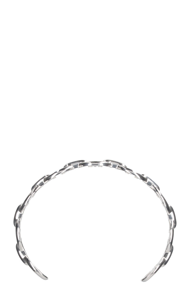 HERMÈS Bracelet Chaîne d'Ancre Enchaînée Moyen Argent