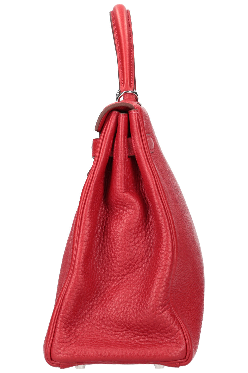 HERMÈS Kelly Bag 35 Palladium Hardware Togo Red