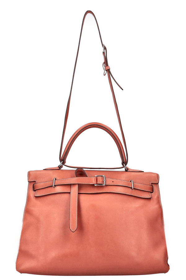 Hermès JPG Kelly Flat 35 Swift Rosy