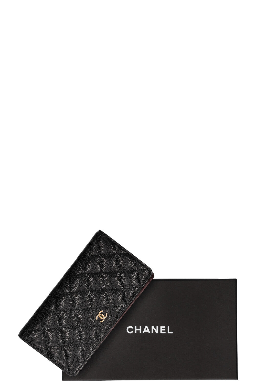 CHANEL Wallet Caviar Black