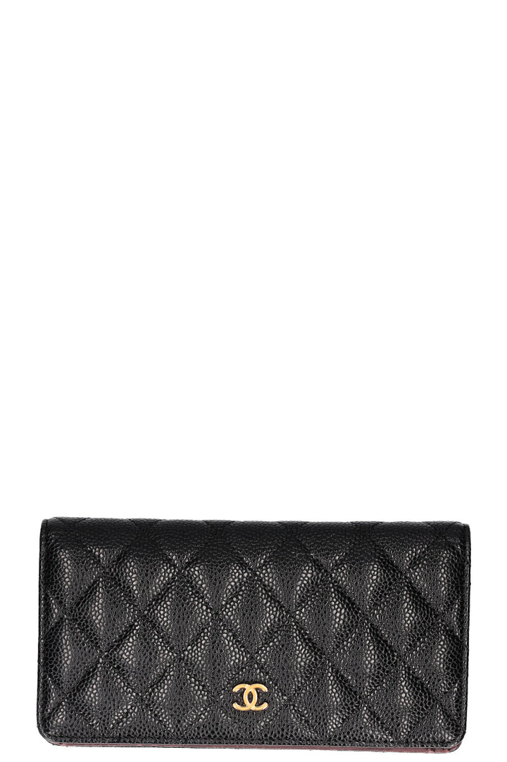 CHANEL Wallet Caviar Black