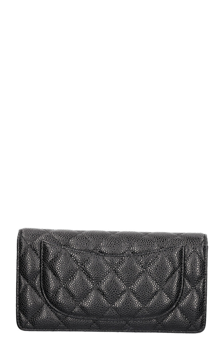 CHANEL Wallet Caviar Black