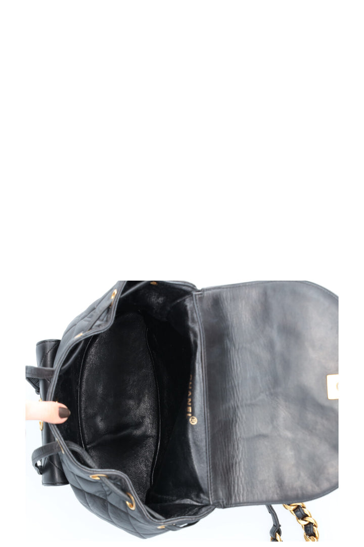 CHANEL Duma Backpack Black