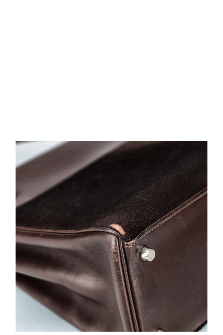 HERMÈS Kelly 32 Troika Evercalf plain