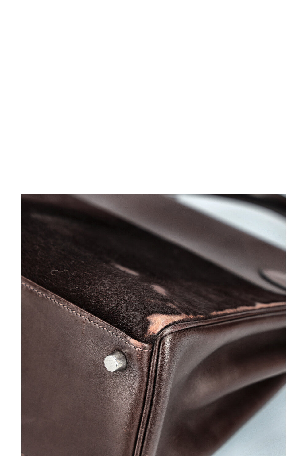 HERMÈS Kelly 32 Troika Evercalf plain