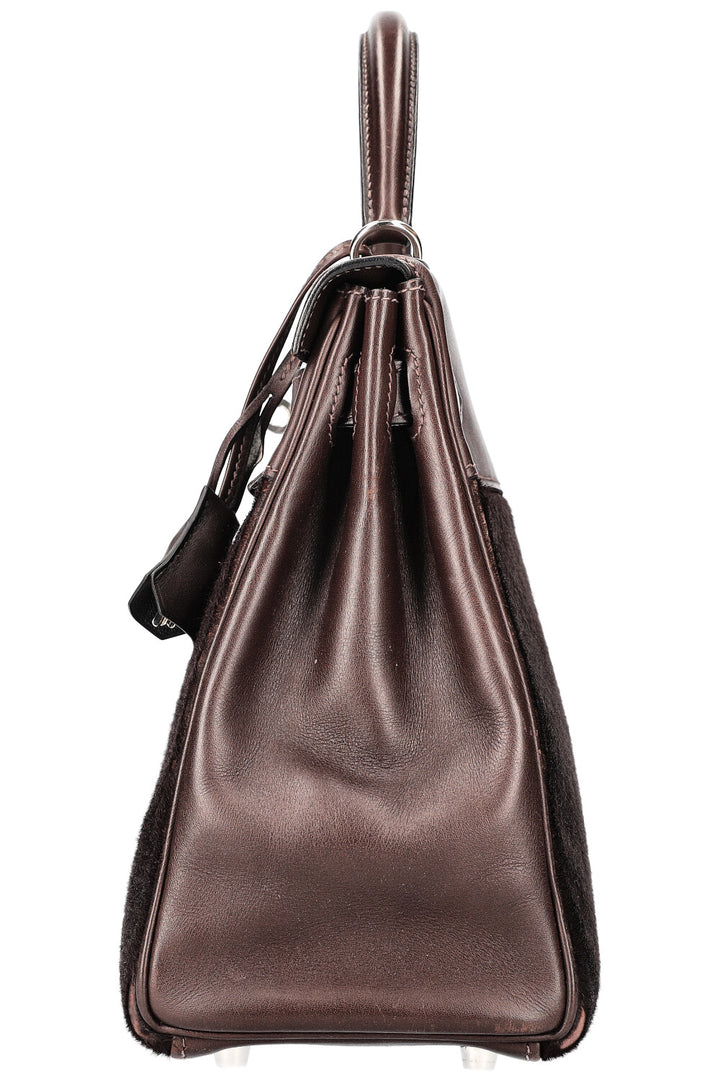 HERMÈS Kelly 32 Troika Evercalf plain