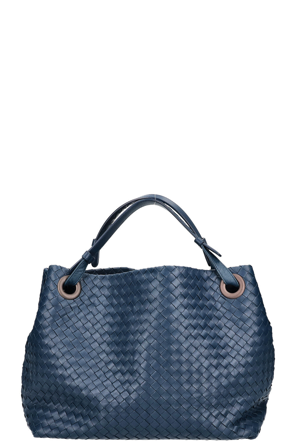 BOTTEGA VENETA Bella Tote Intrecciato Blue