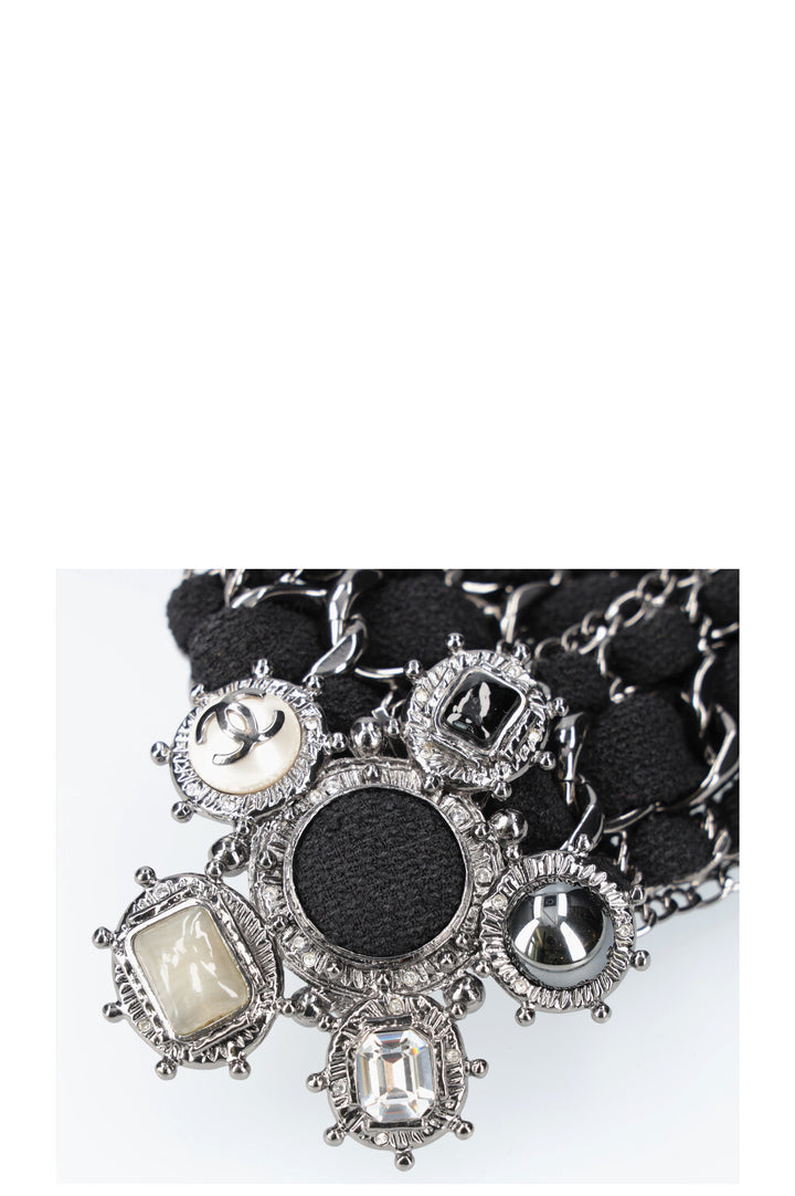 CHANEL Ceinture à chaîne croisée 05A Noir