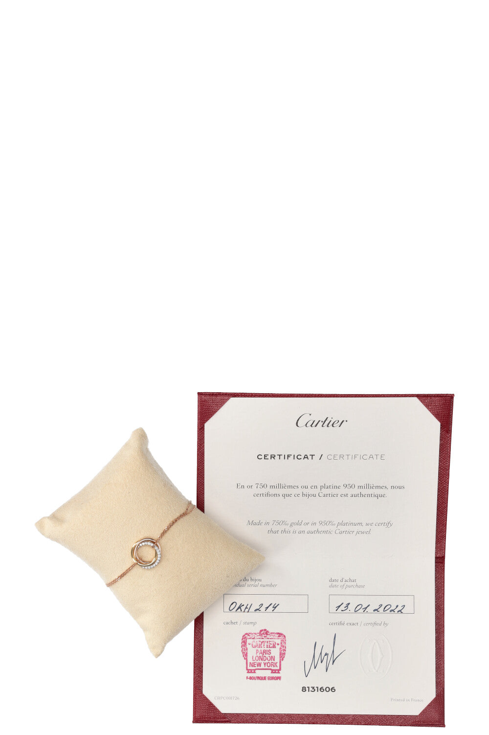 CARTIER Trinity Bracelet Rose Gold