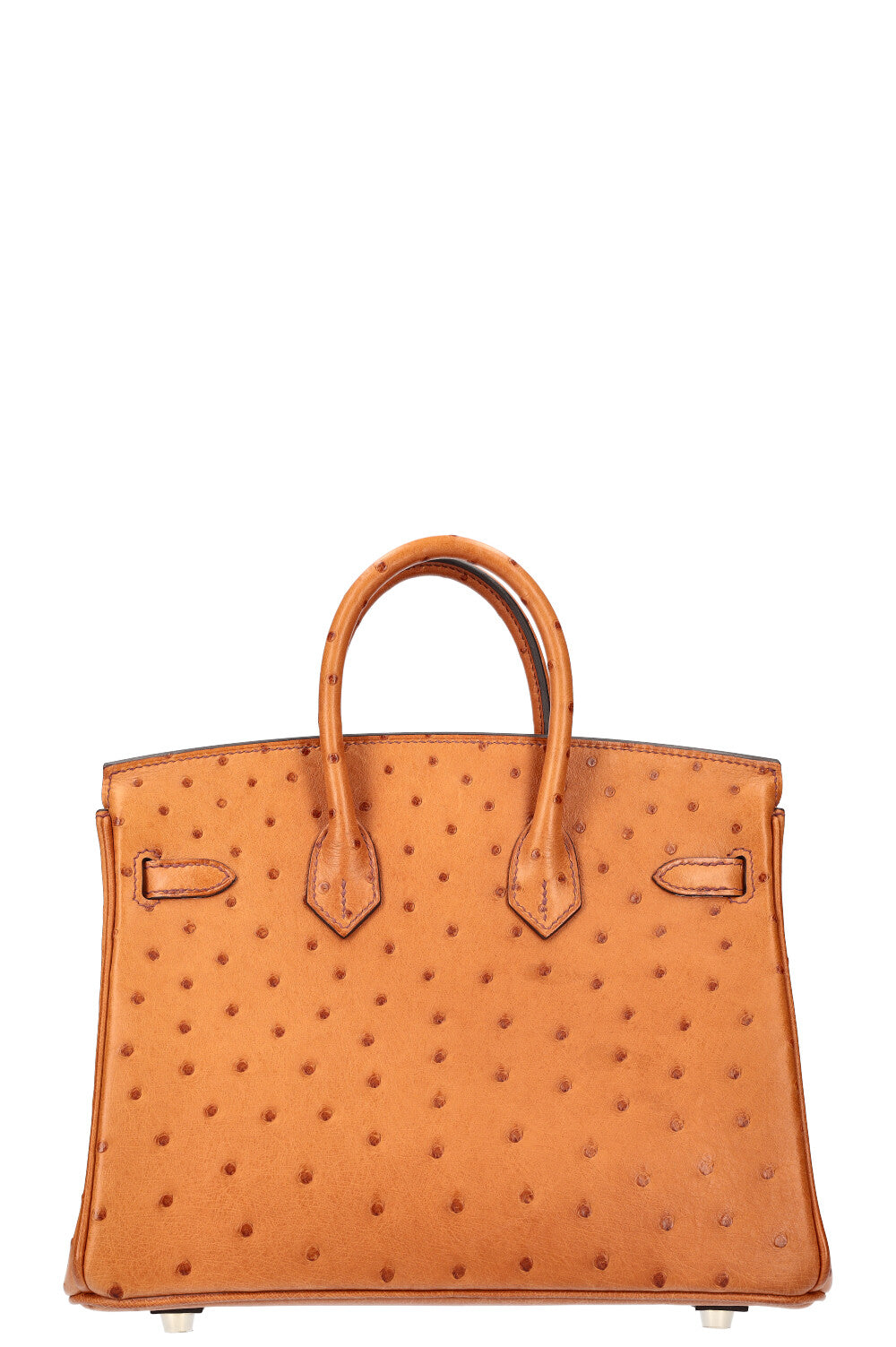 HERMÈS Birkin 25 Ostrich Cognac