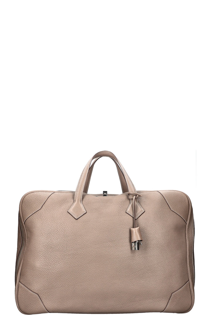 HERMÈS Victoria Valise II Clemence Etoupe