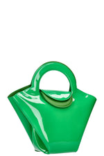 BOTTEGA VENETA Doll Bag Green Patent Leather