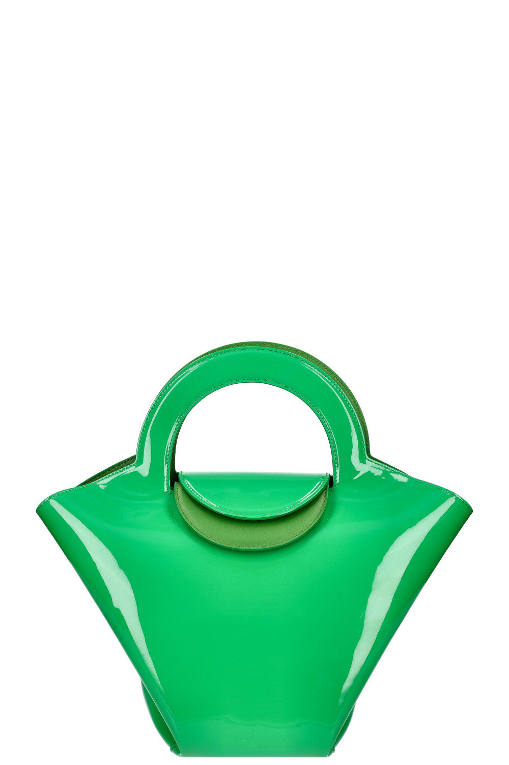 BOTTEGA VENETA Doll Bag Green Patent Leather