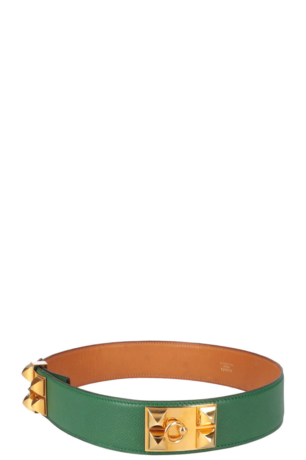 HERMÈS CDC Belt Epsom Green