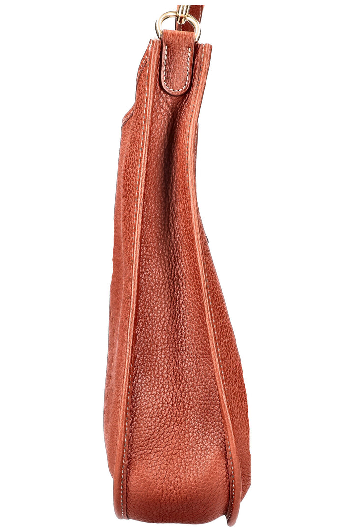 HERMÈS Evelyne GM Clemence  Cognac