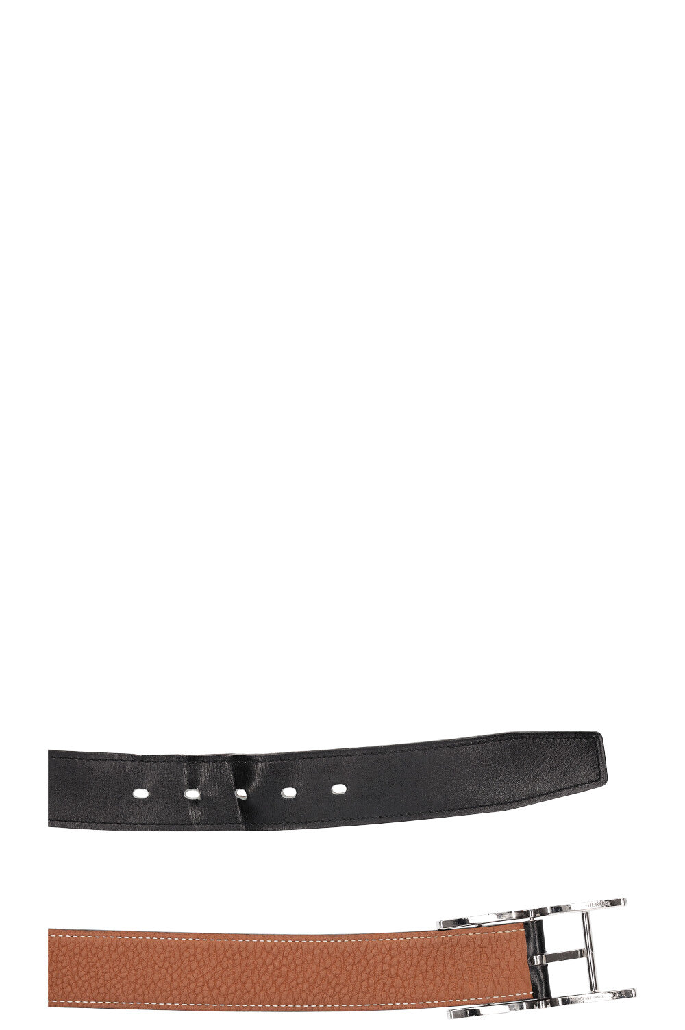 HERMÈS Quentin Reversible Belt Gold & Black